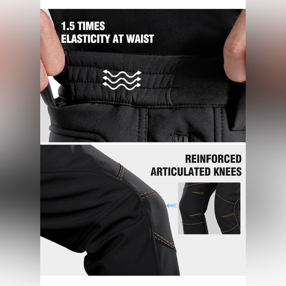 NWT FREE SOLDIER Fleece Lined Outdoor Snow Pants - Picture 5 of 9